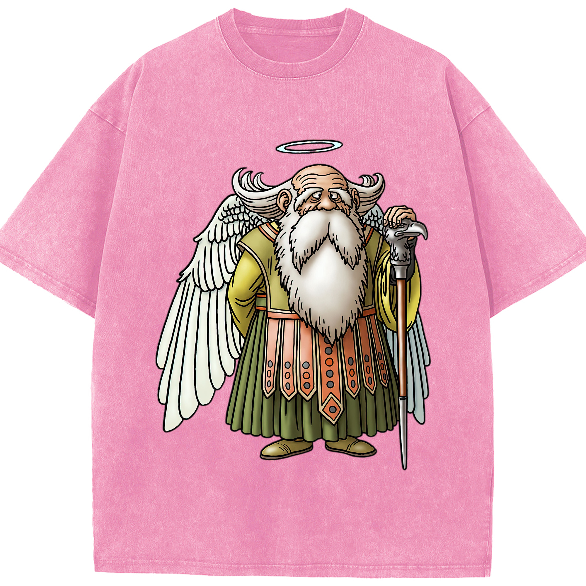 （画像用） ドラゴンクエスト Doragon Kuesuto Dragon Quest 綿100% ヴィンテージ風 半袖Tシャツ（フロントプリント）
